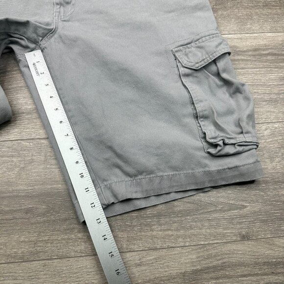 Akademiks Cargo Shorts Men's Size 40 (Actual 36) Gray Y2K Hip Hop Skater Baggy - Picture 14 of 16